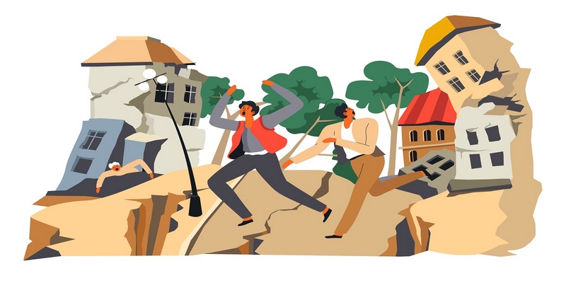 Mơ thấy động đất gây nứt đường